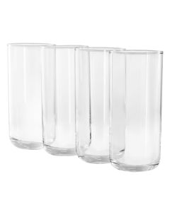 Gibson Home Emory 4 Piece 17 Ounce Clear Glass Tumbler Set