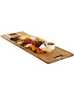 MegaChef 33 x 12 Inch Acacia Wood Folding Charcuterie Serving Board