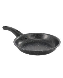 Gibson Home Delhi 8 Inch Round Nonstick Carbon Steel Frying Pan in Black