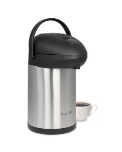 MegaChef 3.17 Quart Stainless Steel Vacuum Body Pump Cap Air Pot
